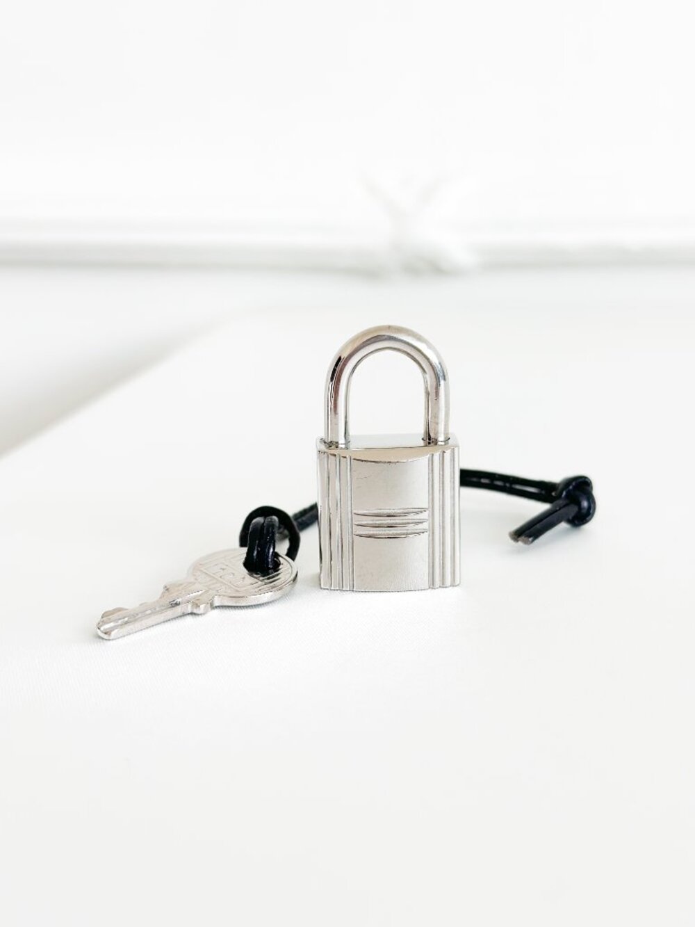 Hermes Cadena Padlock Silver 100